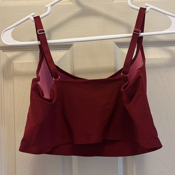 Victoria Secret Bralette Bra Small Satin Molded Cup Pull On Red XL - Picture 6 of 6